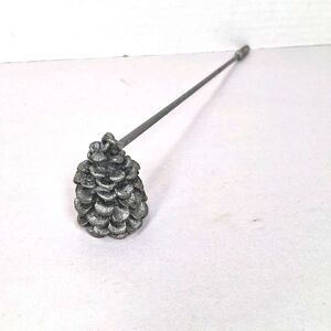 VTG Scents & Accents Pewter Candle Snuffer - Pinecone- 9 inches overall length